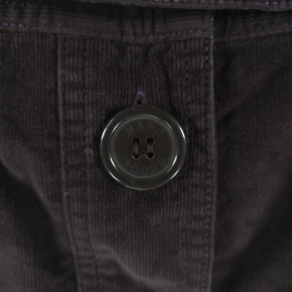 NWT MARC JACOBS Corduroy Button up Belted Mini Skirt RUM RAISIN W22231 Size 10 - Picture 8 of 10
